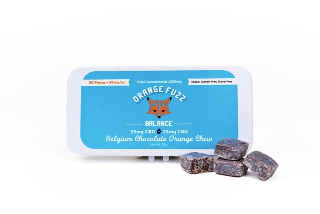 Orange Fuzz Belgium Chocolate Chews