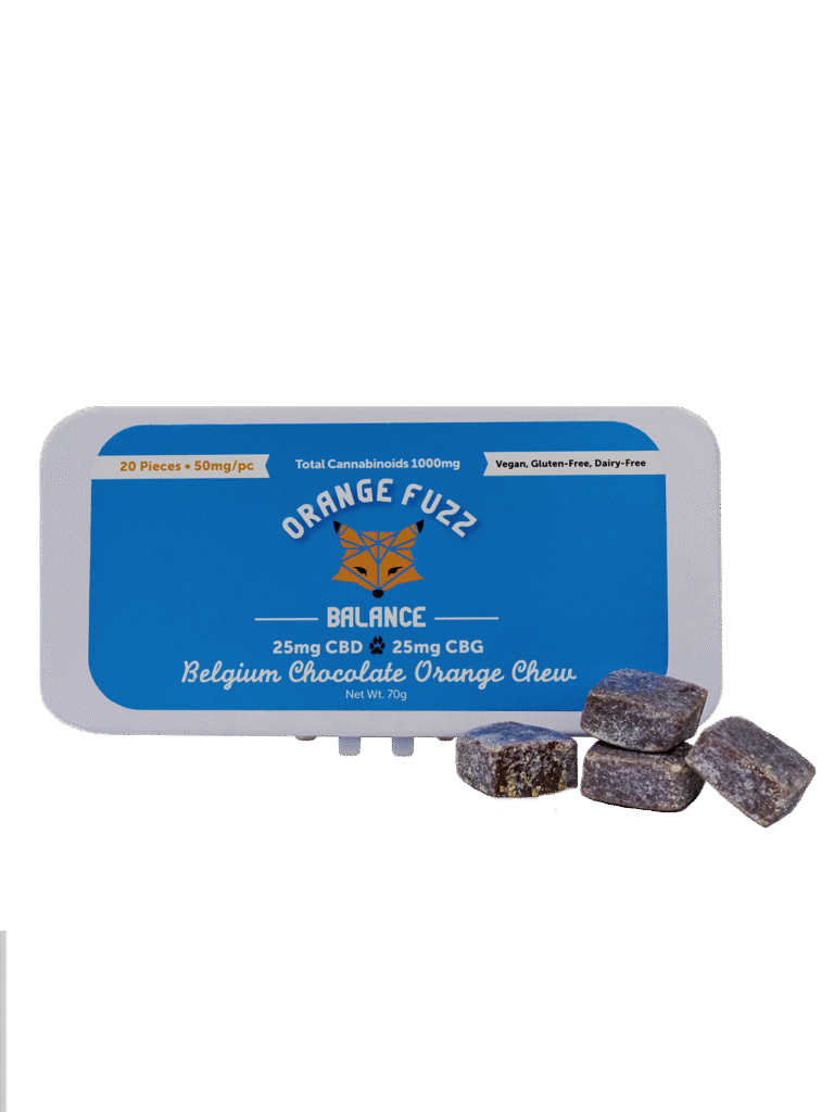 Orange Fuzz Balance Chews CBD CBG